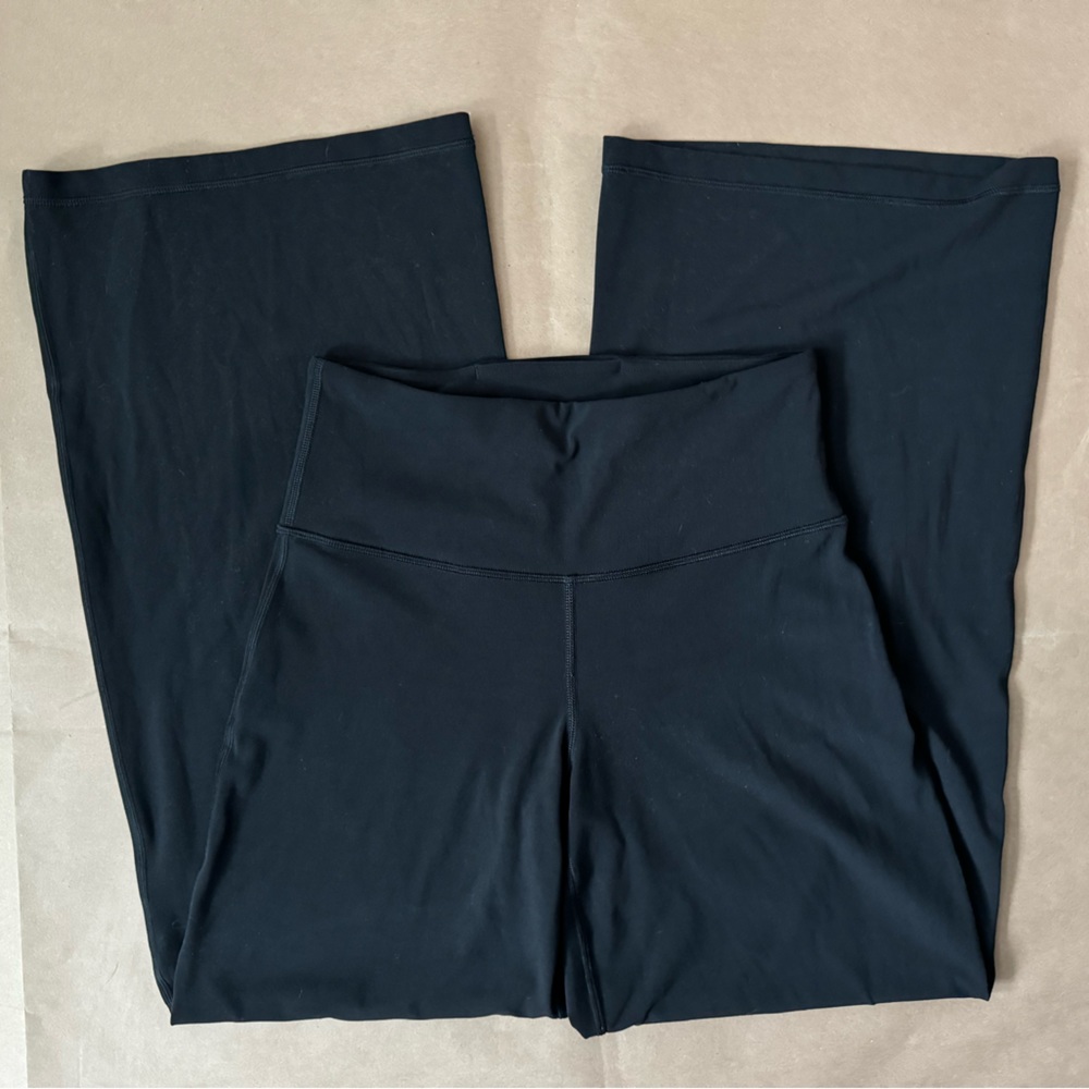 Athleta elation wide leg pant black size small petite